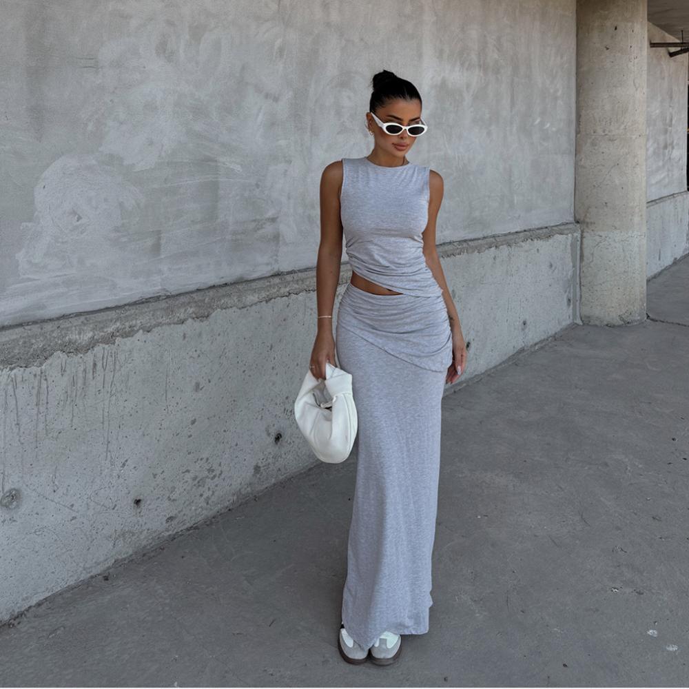 Kolekcja kompletów ze spódnicą dassey.eu dresowe , ze spódnicą mini , ze spódnicą midi , ze spódnicą maxi , na co dzień , na krótki rękaw.